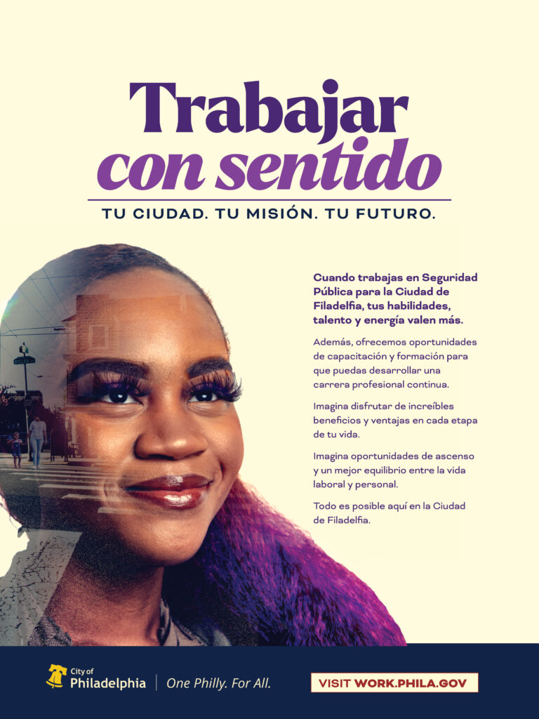 City of Philadelphia Poster (Spanish): Public Safety