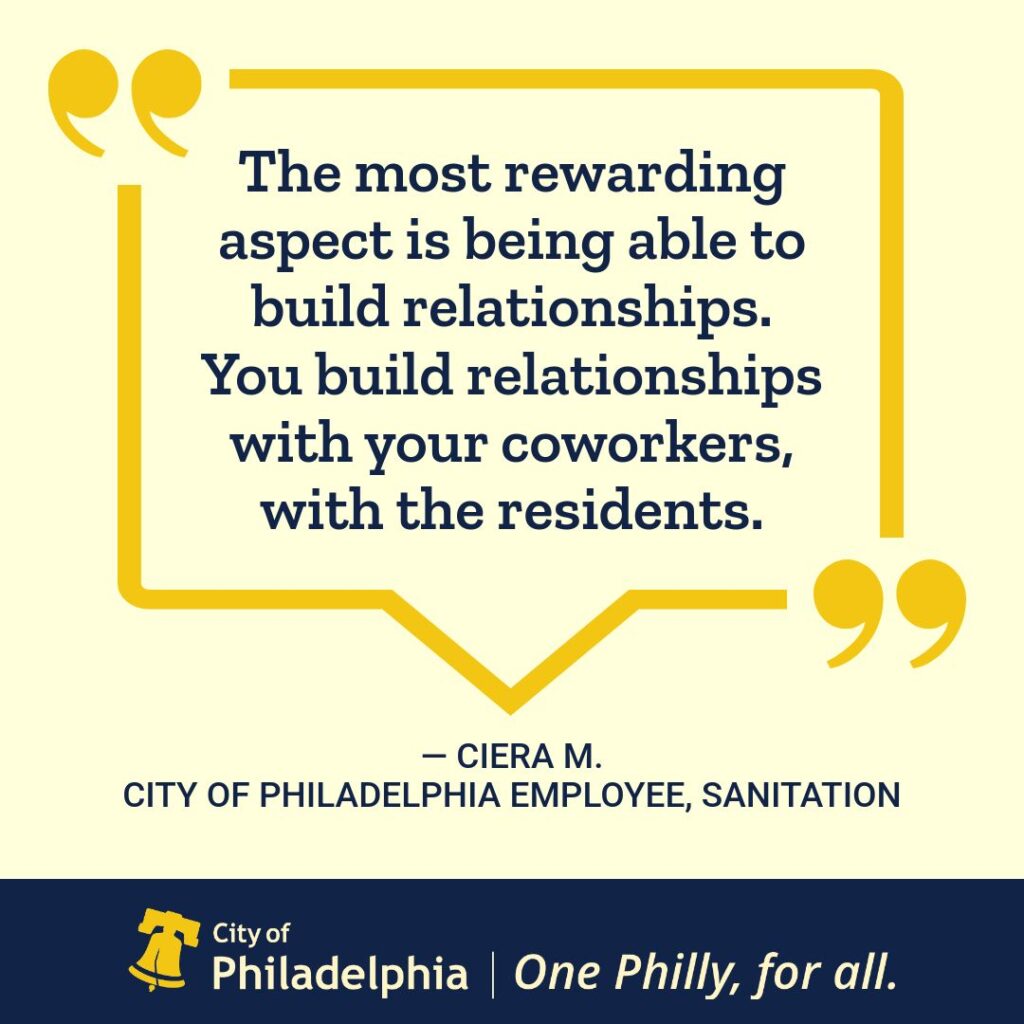 OHR Employee Quote: "The most rewarding aspect is being able to build relationship...with your coworkers, with the residents."
